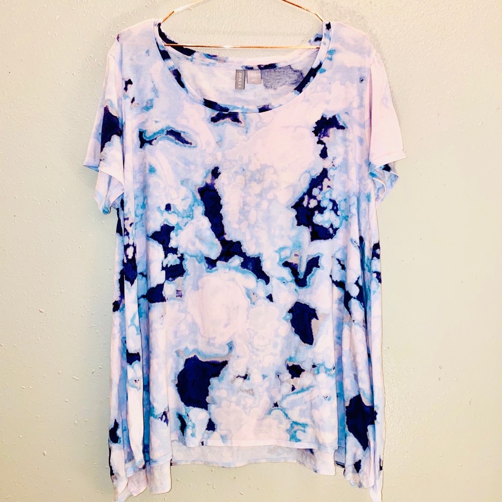 Anthro Geode Flouncy Top